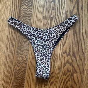 Leopard Print Women's Swim Bottom